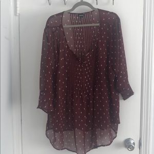 Torrid semi sheer shirt